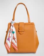 Image 2 of 4: Franzi Printed Twill Silk Bandeau Scarf