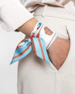 Image 3 of 4: Franzi Printed Twill Silk Bandeau Scarf