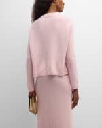 Image 4 of 7: Emporio Armani Ribbed Funnel-Neck Wool-Cashmere Sweater