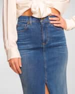 Image 4 of 4: Ramy Brook Madalyn Denim Maxi Skirt