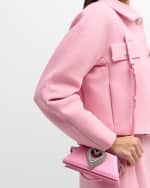 Image 2 of 5: MACH & MACH Samantha Mini Triple Heart Top-Handle Bag