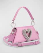 Image 5 of 5: MACH & MACH Samantha Mini Triple Heart Top-Handle Bag