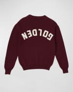 Image 5 of 5: Golden Goose Kid's Ribbed Cotton Sweatshirt, Size 12