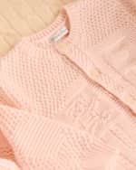 Image 3 of 5: Ralph Lauren Childrenswear Girl's Cardigan W/ Bear Intarsia, Size 3M-24M