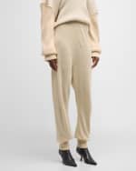 Image 2 of 6: THE ROW Dalbero Drop-Crotch Linen-Silk Jogger Pants