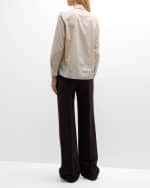Image 3 of 5: THE ROW Banew Wide-Leg Crepe Pants