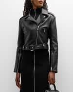 Image 2 of 6: A.L.C. Monroe Leather Moto Jacket