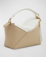 Image 4 of 6: Loewe Puzzle Edge Small Top-Handle Bag in Bicolor Leather