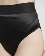 Image 5 of 5: Dolce&Gabbana High-Rise Stretch Satin Briefs