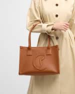 Image 2 of 6: Christian Louboutin By My Side Small Tote in Leather with CL Logo