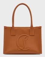 Image 1 of 6: Christian Louboutin By My Side Small Tote in Leather with CL Logo