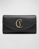 Image 1 of 6: Christian Louboutin Loubi54 Wallet on Chain in Leather