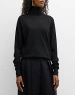 Image 3 of 5: THE ROW Eva Cashmere Turtleneck Top