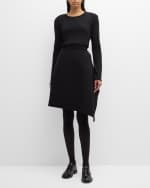 Image 5 of 6: THE ROW Bartellina Cashmere Drape Skirt