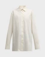 Image 1 of 6: THE ROW Sisilia Collared Shirt