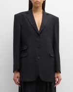 Image 2 of 6: THE ROW Ule Single-Breasted Blazer Jacket