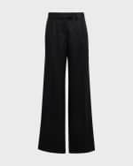 Image 2 of 6: THE ROW Roan High-Rise Pleated Straight-Leg Pants
