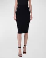 Image 2 of 4: Akris Wool Double-Face Midi Pencil Skirt