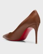 Image 3 of 6: Christian Louboutin Kate Napa Red Sole Classic Pumps