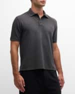 Image 3 of 6: Saint Laurent Men's Pique Polo Shirt