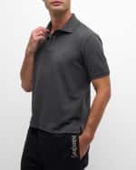 Image 4 of 6: Saint Laurent Men's Pique Polo Shirt