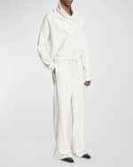 Image 2 of 5: Saint Laurent Men's Cowl Neck Sweatshirt