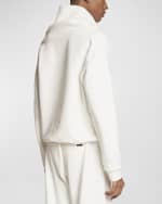 Image 3 of 5: Saint Laurent Men's Cowl Neck Sweatshirt