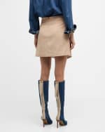 Image 3 of 5: Le Superbe Xtra Mini Corduroy Utility Skirt