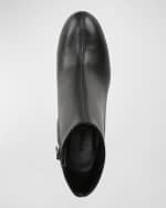 Image 5 of 5: Vince Terri Leather Block-Heel Booties