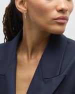 Image 5 of 5: LANA 14K Yellow Gold Flawless Linear Earrings with Diamonds, 22mm