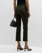 Image 4 of 6: FRAME Le Crop Mini Boot Leather Pants