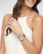 Image 2 of 4: MICHELE Serein Two Tone 18K Gold Plated Diamond Watch