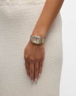 Image 2 of 6: MICHELE Deco Fleur Two-Tone 18K Gold-Plated Diamond Watch