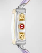 Image 3 of 4: MICHELE Deco Sport Two-Tone Lavender Leather Watch