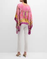 Image 5 of 6: Rani Arabella Stir Up Print Cashmere & Silk Scarf