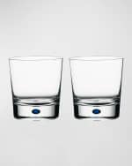 Image 3 of 3: Orrefors Intermezzo Blue Double Old-Fashioned Glasses, Set of 2