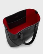 Image 5 of 6: Alexander McQueen Men's The Edge Medium Leather Tote Bag