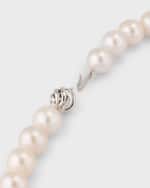 Image 3 of 5: Belpearl 18K White Gold Purple Ombre Pearl Necklace, 10-12mm