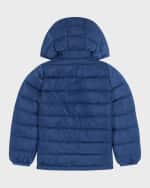 Image 3 of 4: Andy & Evan Boy's Dino-Print Reversible Puffer Jacket, Size 2T-8