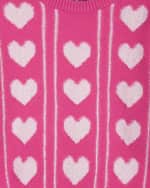 Image 5 of 6: Andy & Evan Girl's Heart Sherpa Sweater & Leggings Set, Size 2T-6X