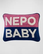 Image 1 of 3: Jonathan Adler Personality Nepo Baby Needlepoint Pillow