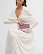 Image 3 of 6: Jeffrey Levinson Finley Metallic Cocktail Party Clutch Bag