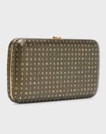 Image 4 of 6: Jeffrey Levinson Finley Alphabet Leather Clutch Bag