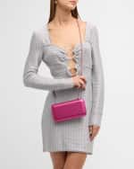 Image 2 of 6: Jeffrey Levinson Finley Metallic Cocktail Party Clutch Bag