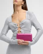 Image 3 of 6: Jeffrey Levinson Finley Metallic Cocktail Party Clutch Bag