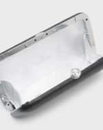Image 5 of 6: Jeffrey Levinson Finley Leather Cocktail Party Clutch Bag