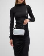 Image 2 of 6: Jeffrey Levinson Finley Alphabet Metallic Clutch Bag