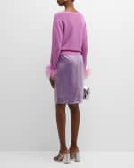 Image 3 of 6: Milly Adley Straight Sequin Midi Skirt