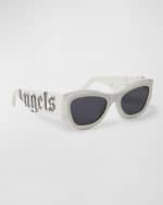 Image 1 of 2: Palm Angels Canby Acetate & Metal Cat-Eye Sunglasses