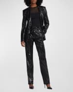 Image 6 of 6: Ralph Lauren Collection Odera Sequined Blazer Jacket